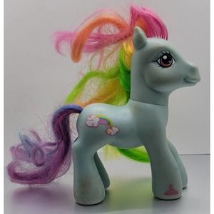 My Little Pony G2 Rainbow Dash IV Figure Blue Earth MLP 2007 Cloud ponies